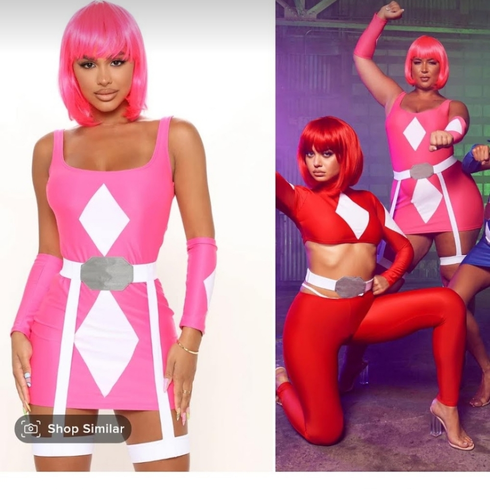 Pink Ranger Costume w/Wig